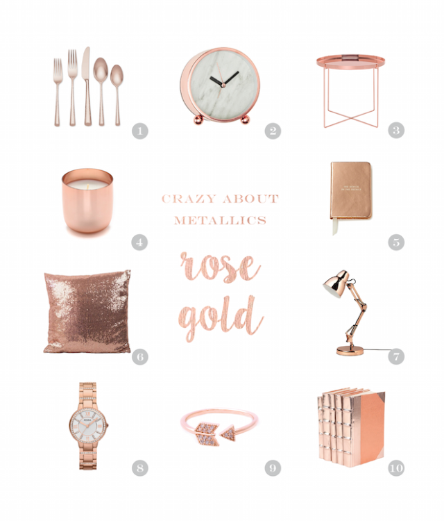 Inject some metallic into your life with rose gold - homewares, decor, accessories, furniture - So Sweet Collective