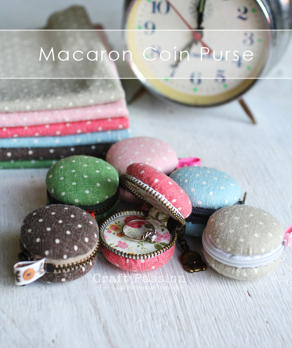 Macaron coin purse craft